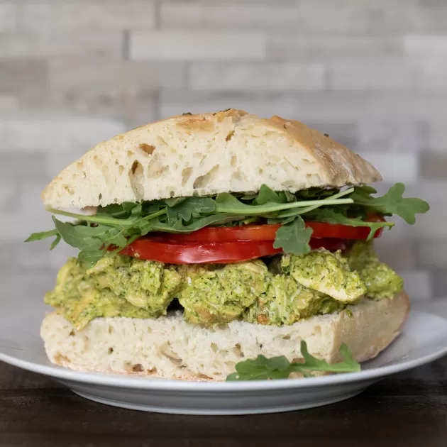 Arugula Pesto Chicken Salad